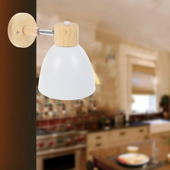UNOMOR Bedroom Wall Lamp Modern White Wall Sconce Lights For Homeowners 1Set