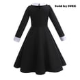 thumbnail image 2 of Girls Kids Wednesdays Cosplay Costume Halloween Cosplay Dress Up, 2 of 6