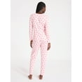 thumbnail image 3 of Joyspun Women's Waffle Knit Long Sleeve Top and Joggers Pajama Set, 2-Piece, Sizes S-3X, 3 of 4