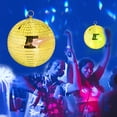 thumbnail image 3 of Bola de discoteca con espejo DJBoomy, 20 cm, dorada, colgante con anillo, 3 of 7