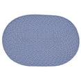 thumbnail image 3 of Better Trends Sunsplash Braid Collection is Durable & Stain Resistant Reversible Indoor/Outdoor Area Utility Rug 100% Polypropylene in Vibrant Colors, 20" x 30", Oval, Periwinkle, 3 of 3