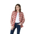thumbnail image 2 of Women's Flannel Shirt 100% Cotton Pre Washed Vintage Look Full Sleve Plaid Shirt, 2 of 6