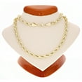 thumbnail image 5 of 14k Yellow Gold Solid Diamond Cut Rope Chain Necklace 28" 6mm - 28", 5 of 6