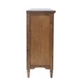 thumbnail image 6 of Jofran 58" Slat Panel Door Sideboard Cabinet - Transitional Storage, Adjustable Shelves, 6 of 9
