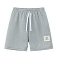 thumbnail image 5 of Karoyedx Boys Summer Shorts Boys Athletic Shorts Toddler Summer Casual Running Sports Short with Pockets Kids Boy Baggy Performance Sport Clothes Grey Size,6-7 Years, 5 of 8