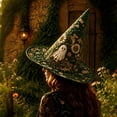 thumbnail image 3 of IAJDKMEK Halloween Costumes, Tall Witch Hat for Adults, Pointed Wizard Hat for Party, Themed Events and Dress-Up, 3 of 4