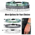 thumbnail image 4 of Top-kevin Christmas Gifts for Man and Women Strength Protection- Natural Hematite Arrow Bracelet Unisex Style Adjustable Handmade Gifts, 4 of 7