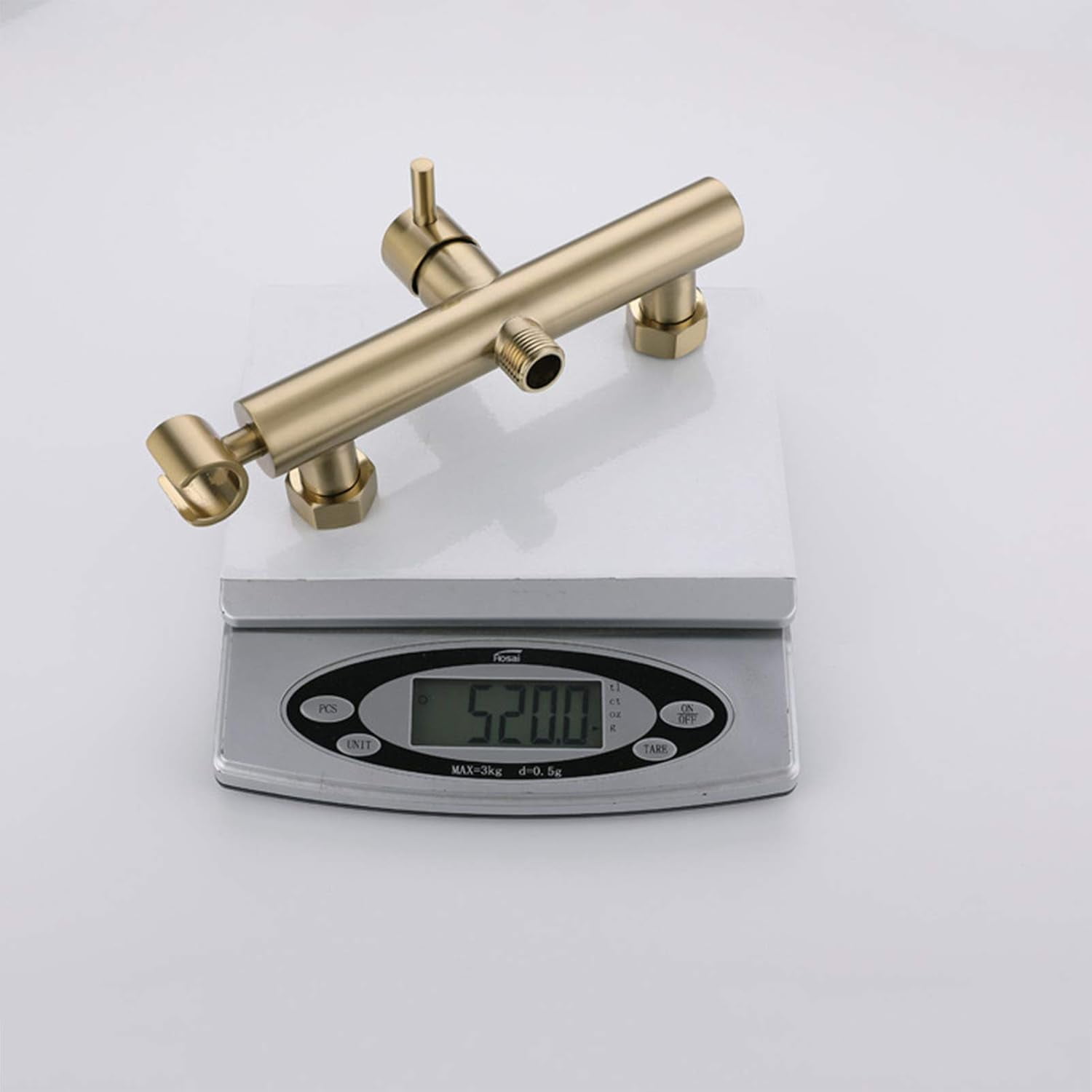 Bidet Faucet Shattaf, Brushed Solid Brass Toilet Bidet Sprayer Set, Hot and Cold Hygienic Bidet Tap,15cm Hole Distance
