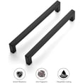 thumbnail image 5 of QUETO 10 Pack 7-1/2 Inch Square Kitchen Cabinet Pulls Matte Black Cabinet Pulls Black Drawer Pulls Kitchen Cabinet Hardware Kitchen Pulls For Cabinets Cupboard Pulls Drawer Pulls, 5 of 5