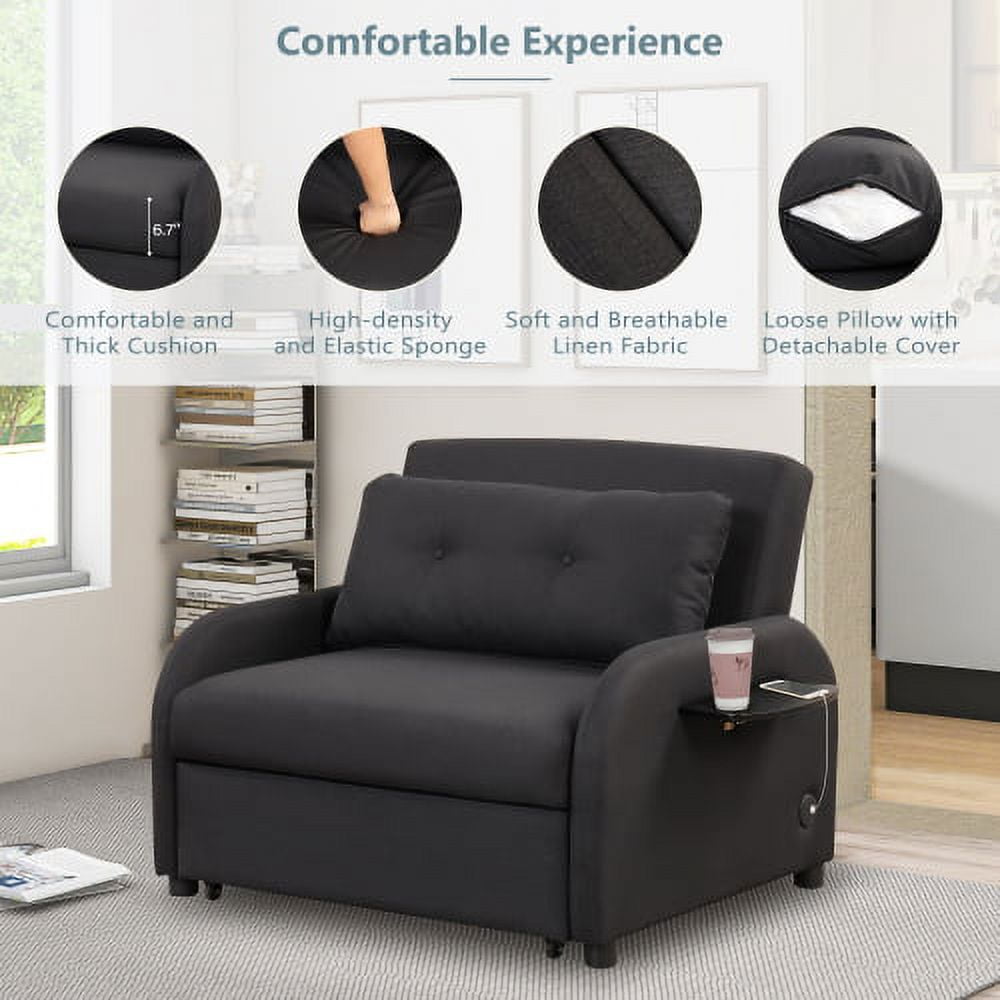 Cushion chair clearance bed