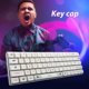 thumbnail image 1 of Juego de teclas de teclado mecánico de neón XDA con sublimación de 127 teclas para interruptor MX, 1 of 6