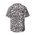 thumbnail image 6 of PAYOHTO Pink Leopard Butterfly Mens Hawaiian Casual Short-sleeved Shirt Tropical Summer Beach Button Down Shirts, 6 of 7