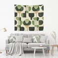 thumbnail image 2 of Yayeee Tapestry Wall Hanging for Bedroom 60" x 40" Living Room Home Wall Art Decor, Green Circle, 2 of 7