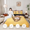 thumbnail image 3 of Erosebridal Black & Pink Dripping Waffle Baseball Sundae & Glove Graphic Full Size Comforter Sets 3 Pieces, Sweet Graphic Bedding Sets for Boys And Girls Kids,Microfiber Bedroom Decor, 3 of 6