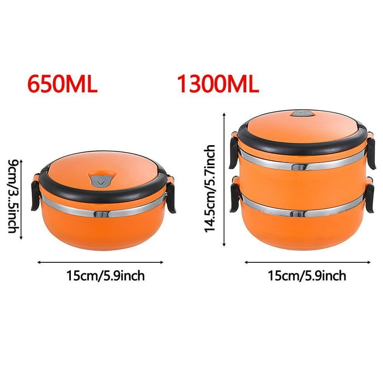 Portable Kids Adult Trave Kitchen Storage Lunch Box Hot Food Flask