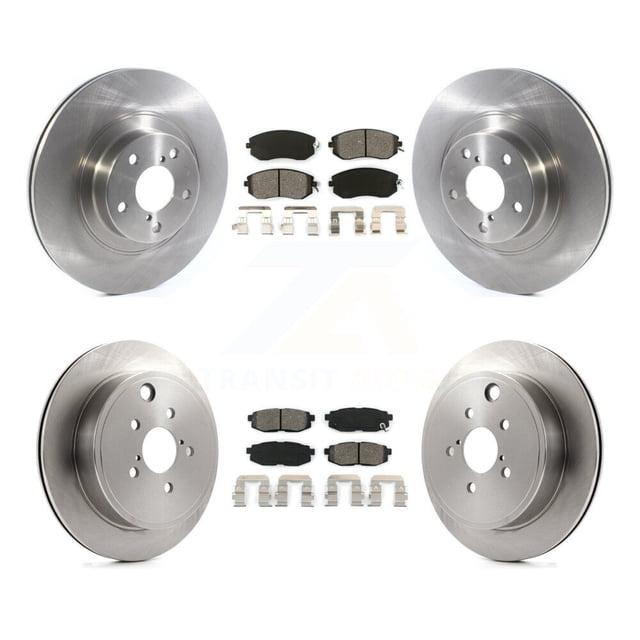 Transit Auto Front Rear Disc Brake Rotors and Semi-Metallic Pads Kit for Car Subaru BRZ Toyota 86 GR86 K8S-102794