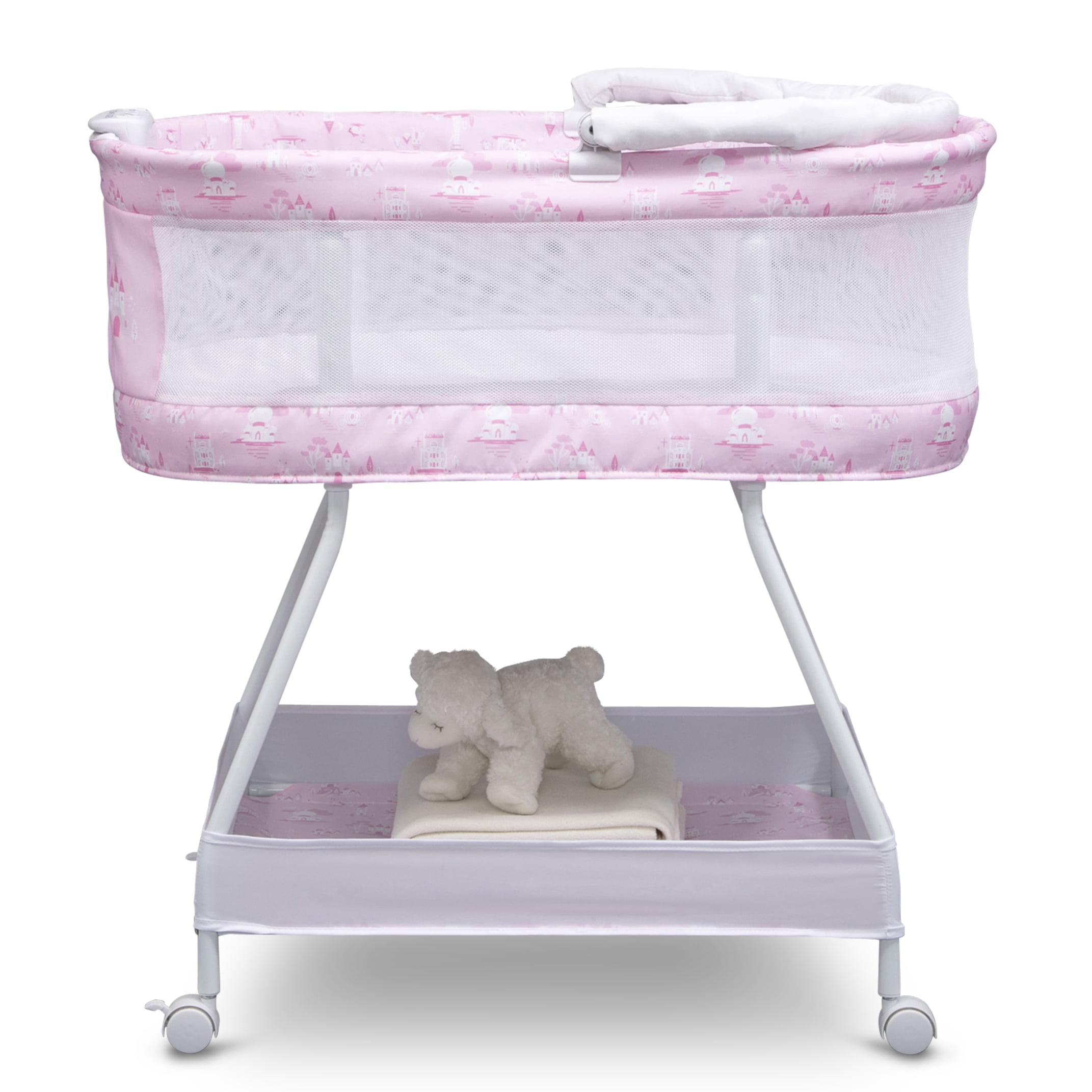 Disney princess gliding bassinet pink hot sale