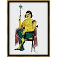 BENGALI BABU WITH HOOKAH, KALIGHAT STYLE LIMITED EDITION A2 PRINT GLOSS