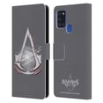 thumbnail image 1 of Head Case Designs Officially Licensed Assassin's Creed Logo Light Leather Book Wallet Case Cover Compatible with Samsung Galaxy A21s (2020), 1 of 6