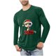 thumbnail image 1 of Blusas y camisas de manga larga con cuello redondo para hombre, deportivas, fitness, hogar, pijamas navideños estampados, camiseta de manga larga con cuello redondo, blusa de poliéster para hombre, 1 of 3