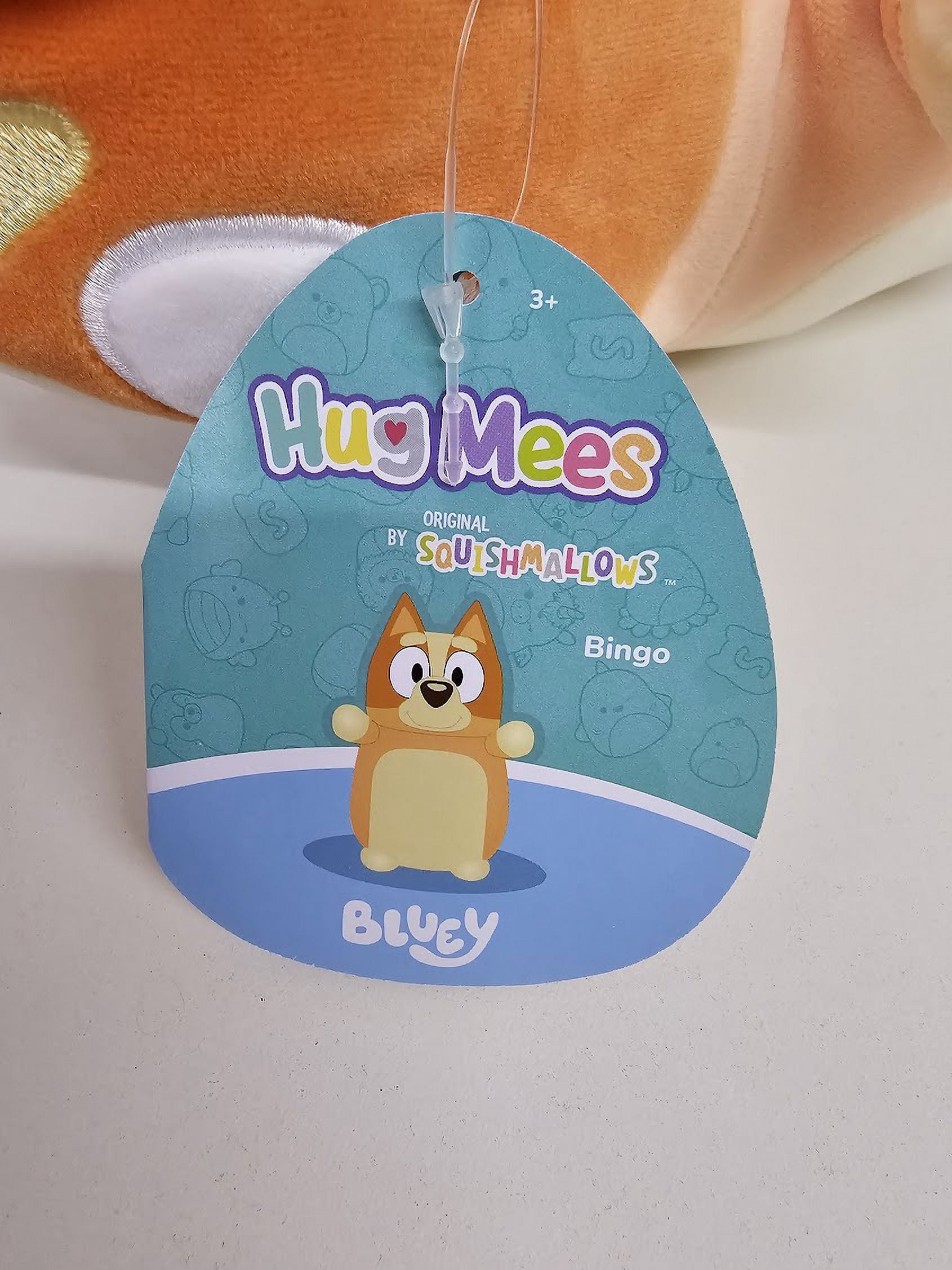 Squishmallows Official Kellytoys Plush 10 Inch Bingo the Dog Hugmees Bluey Original Plush Stuffed Toy