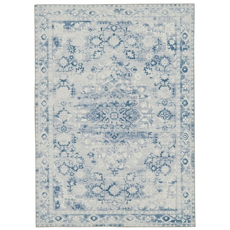 

Washable Harris Grey And Ivory 3X5