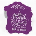 thumbnail image 2 of Inkdotpot Thank You From The New Wedding Bottle Tag Real Silver Foil Favor Bracket Shape Hang Tags Pack Of 100, 2 of 7