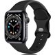 thumbnail image 1 of JM Correa de silicona (negra, grande) compatible con Apple Watch Band 44 mm, 42 mm, 45 mm, 49 mm, correa de repuesto para Apple Watch Ultra/iWatch SE Series 8 7 6 5 4 3 2 1 JM, 1 of 5