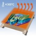 thumbnail image 4 of Cama De Impresión De Doble Cara, Diseño De Ranura Fuerte Adherencia Recubrimiento PEI Placa De Construcción De Impresora De Fibra De Carbono PET Tamaño De 235x235 Mm Para Ender, 4 of 7