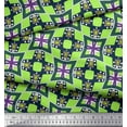 thumbnail image 3 of Soimoi Cotton Poplin Fabric Check & Geometric Print Fabric by Yard 56 Inch Wide, 3 of 3