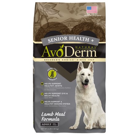 UPC: 0052907643170 | AvoDerm Senior Health Lamb Meal Grain Free Dry Dog Food 4-Pound