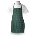 thumbnail image 3 of Vintage Apron Western Culture Inspired Artistic Mosaic Floral Tiles Pattern, Unisex Kitchen Bib Apron with Adjustable Neck for Cooking Baking Gardening, Cobalt Blue Apple Green Teal, by Ambesonne, 3 of 3