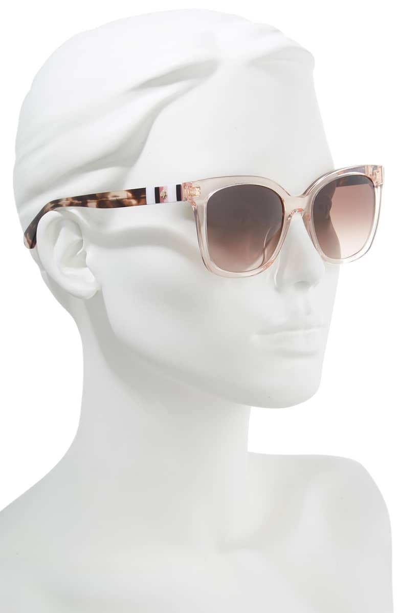 Sunglasses Kate Spade Kiya/S 0733 Peach / HA brown gradient lens -  