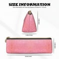 thumbnail image 4 of Naloa Sparkly Glitter Print Leather Pencil Case - Portable Big Capacity Pencil Pouch Organizer Bag Stationery Bag for Work & Office Pencil Pen Case, 4 of 5