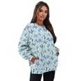 thumbnail image 7 of HELLHERO Shark Heart Print Women Pullover Top Long Sleeve Casual Oversized Sweatshirt, Crewneck Sweater Fall Fashion 2025 Size XXL, 7 of 7