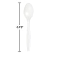 thumbnail image 2 of Party Central Solid Reusable Party Spoons - 6.75" - White - Club Pack of 288, 2 of 2