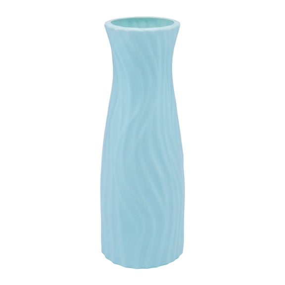 Unique Bargains Crystal Floral Slim Bloom Vase Blossoms Green 2.8"L x 2.8"W x 7.9"H