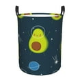 thumbnail image 2 of Goofa Avocado in Space Printed Circular Hamper,Laundry Basket with Handles,Storage Baskets Foldable,Large Capacity Laundry Hamper-Small, 2 of 8