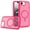 Hot Pink, variant on XPM for Apple iPhone 16e Phone Case, Slim & Durable Compatible with MagSafe Hybrid Shockproof Glossy Oil Protective Dual Layer TPU + PC Cover for Apple iPhone 16 E (6.1") (Blue)