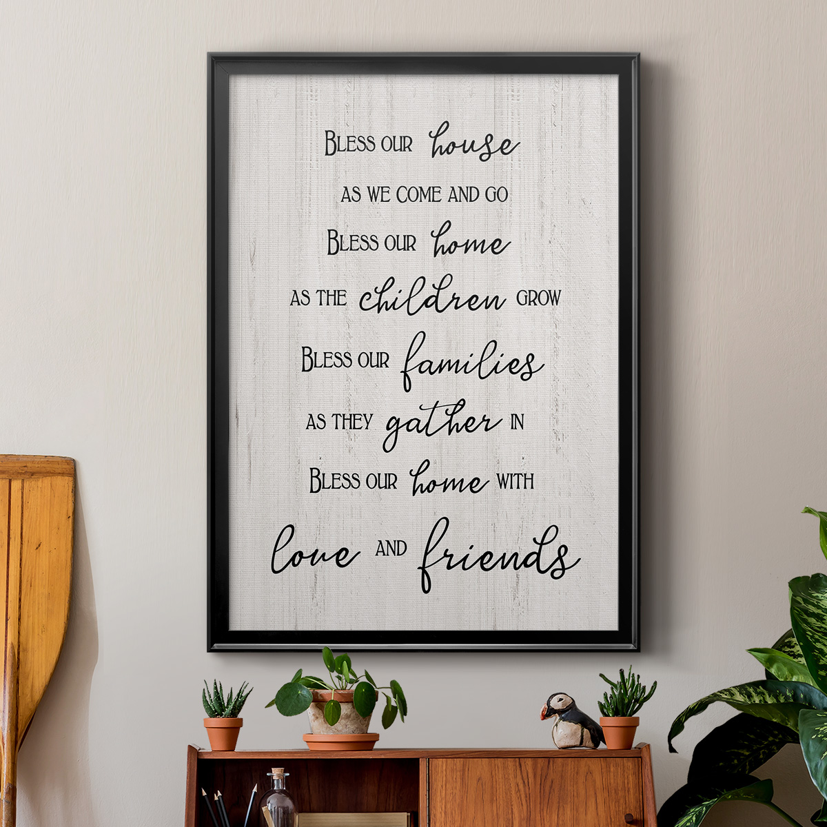 Love and Friends Premium Framed Print - Ready to Hang
