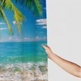 thumbnail image 3 of Fenyluxe Palm Tree Shower Curtain Set for Kids Teens Adults with Hooks, 100% Polyester Fabric, Waterproof, Quick Drying, Various Sizes 69"x72, 3 of 7