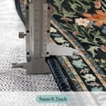 thumbnail image 3 of Lahome Decor 2.5'x10' Butterfly Runner Rug for Hallways,2.5x10ft Kitchen Rugs, Non-Slip Washable Rugs Stain Resistant Boho Floral Low-Pile Runner Rug Rubber Backing for ‎Bathroom Bedroom,Black, 3 of 10