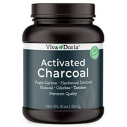 Viva Doria Virgin Activated Charcoal Powder, Hardwood Derived, Food Grade, 16 Oz (454g)
