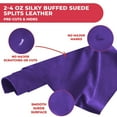 thumbnail image 6 of ELW Premium Suede Cowhide 2-4 oz 1-1.6mm - Soft Full Grain Pre-Cut Side Leather - 2-4 SQ FT 2 PCS,Lavender - USA Made Silky Buffed Suede Fabric Leather for Car Upholstery, Garments, Furniture, 6 of 9