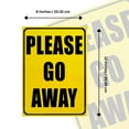 thumbnail image 4 of Please Go Away Metal 8x12 Warning Sign Funny Garage Man Cave Home Office Wall Decor, 4 of 8