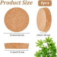 thumbnail image 2 of 4 Tapones de Corcho Grandes de Madera con Forma Cónica - 11,2 x 12,1 cm (4,4 x 4,8 pulgadas) para Botellas de Vino, Ideales para Cocina, Bodas, Conservas - 2,5 cm de Grosor, 2 of 9