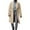 Khaki, variant on Men's Fashionable Loose-fitting Cardigan Trench Coat for Autumn and Winter Black M