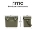 thumbnail image 6 of RTIC 22 QT Ultra-Light Hard-Sided Ice Chest Cooler, Fits 30 Cans or 8 Wine Bottles, Olive, 6 of 8