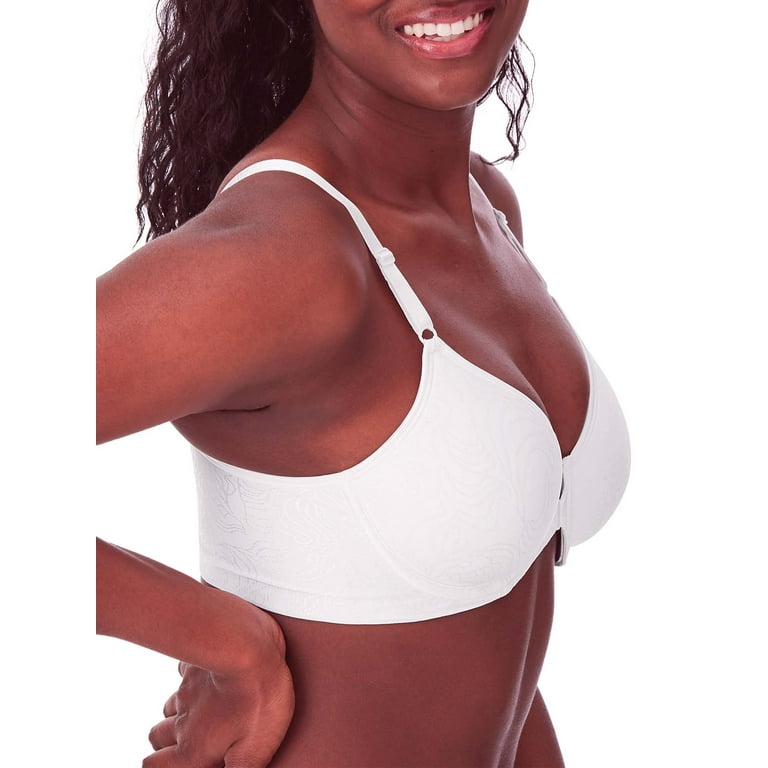 Buy Bali Women's Comfort Revolution Front-Close Shaping Underwire Bra,  White Tailored, 34DD at