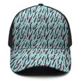thumbnail image 3 of Leopard Print Baseball Cap Adjustable Size – Stylish Spliced Design Trucker Hat, Dad Hat with Full Print Front & Brim, Breathable Cotton Blend Snapback for Sports, Travel & Daily Wear, 3 of 3